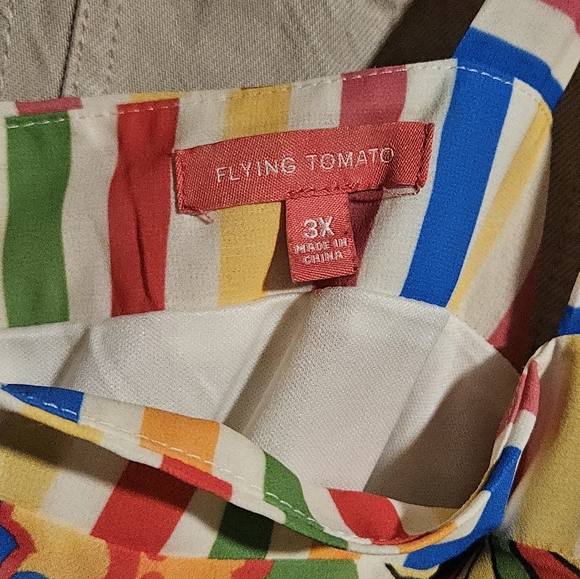 Flying Tomato Multicolor Floral Maxi Dress Size 3X - Picture 11 of 11